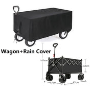 Ecotrek Foldable All-Terrain Wagon Cart 300L Heavy Duty Beach Cart XY1102 by ECOTREK