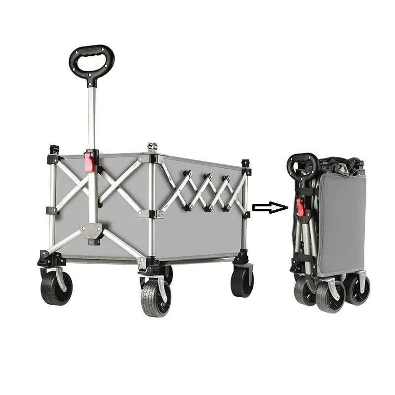 Ecotrek Folding Camping Trolley Heavy Duty Wagon Cart 150L XY3073 by ECOTREK