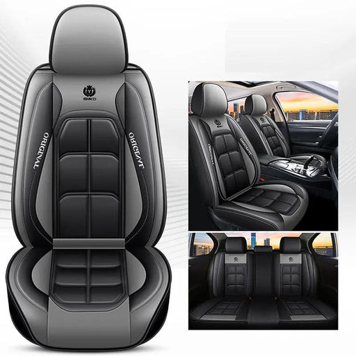 Car Seat Cover Faux Leather Cushion 5 Seater Full Set Front Rear Premium Quality by dealonline.co.nz