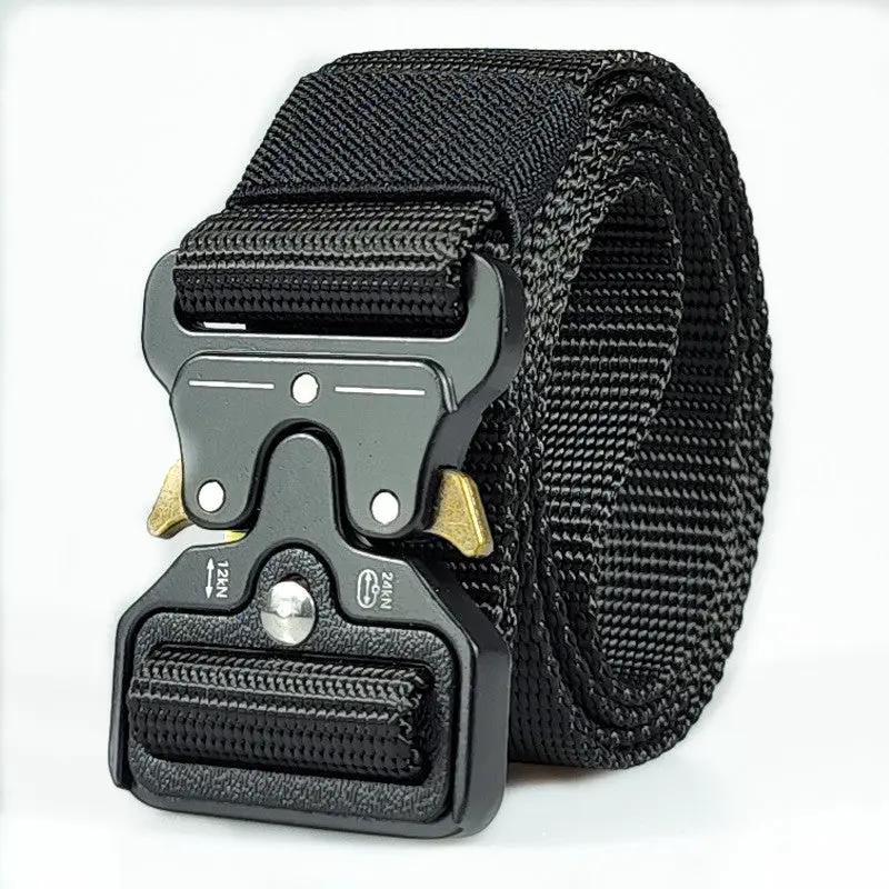 Tactical Belt Military Hiking Nylon Web Rigger Work Belts by dealonline.co.nz