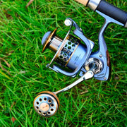 DR7000 Metal Spinning Fishing Reel Left/Right Retrieve 5.2:1 12 Ball Bearings by dealonline.co.nz