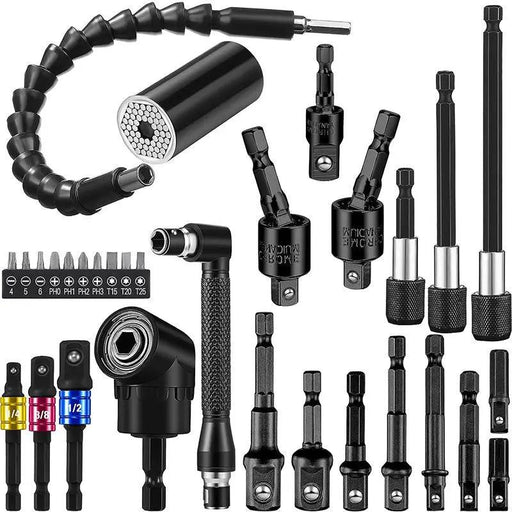 31PCS Right Angle Drill Adapter Set by salelink.co.nz
