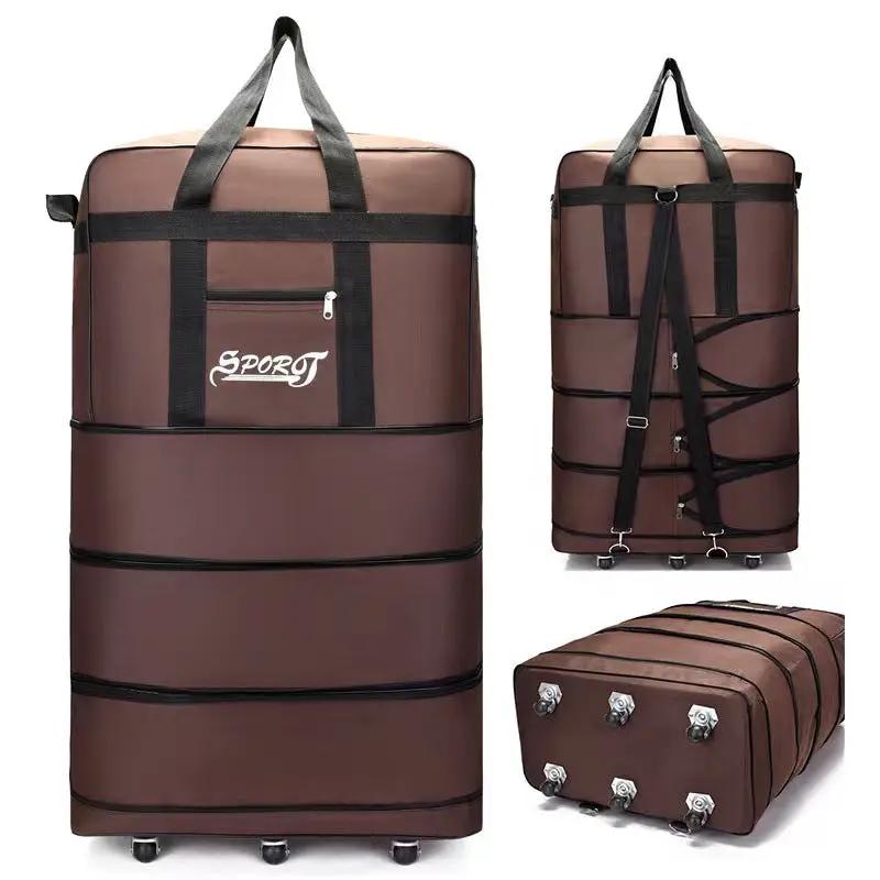 Expandable Extra-Large Travel Duffel Bag with Wheels – Waterproof & Lightweight (6 Wheels) BGMF7155 by ECOTREK