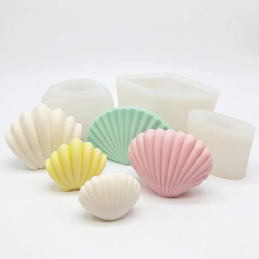 Resin Art NZ Moulds Epoxy Resin Candle Moulds - Pearl Shell Epoxy Resin Candle Moulds - Pearl Shell | NZ