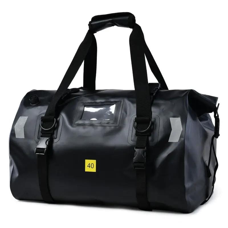 ECOTREK Motorcycle Luggage Waterproof Motorcycle Tail Bag – 40L / 66L Roll-Top PVC Duffle BQF11412 Waterproof Motorcycle Tail Bag – 40L / 66L Roll-Top PVC Duffle BQF11412