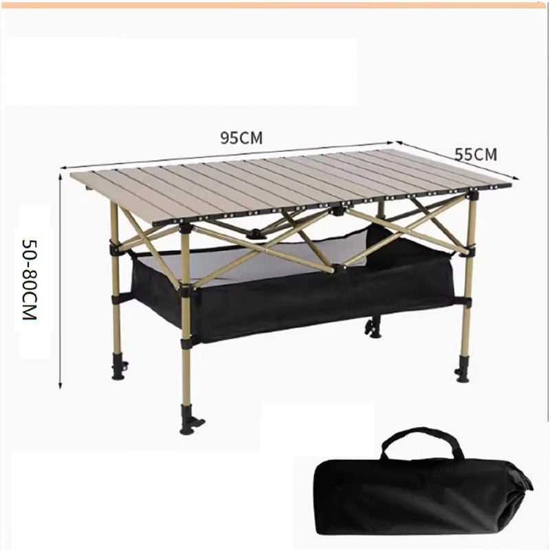 ECOTREK Table ECOTREK 95cm Adjustable Folding Camping Table ZF1252 ECOTREK 95cm Adjustable Folding Camping Table ZF1252