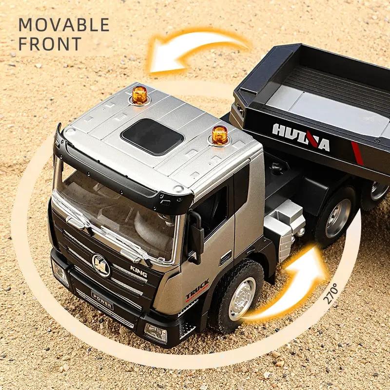 2.4G Wireless Electric Alloy Remote Control Truck & Trailer with Lights & Sounds by dealonline.co.nz