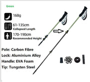 ECOTREK Carbon Fibre Hiking Poles – Ultra-Lightweight 3-Section Adjustable Trekking Poles LBDS11687 Carbon Fibre Hiking Poles – Ultra-Lightweight 3-Section Adjustable Trekking Poles LBDS11687