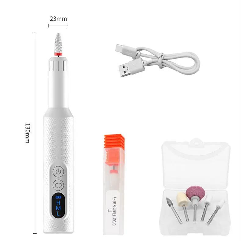 Nail Drill, Cordless Electric Files Rechargeable by salelink.co.nz