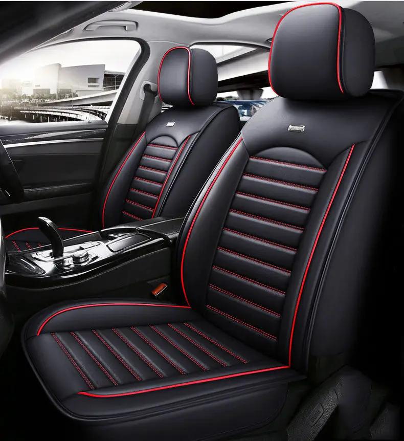 Car Seat Cover Faux Leather Cushion 5 Seater Full Set Front Rear Premium Quality by dealonline.co.nz