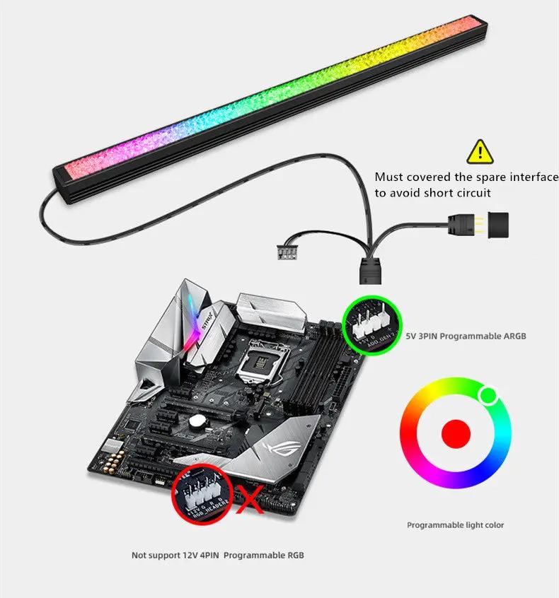 COOLMOON ARGB LED Strip Light 5V 3Pin/Small 4Pin tmosphere DIY by salelink.co.nz
