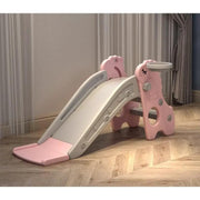 Kids Slide with Basket PINK by dealonline.co.nz