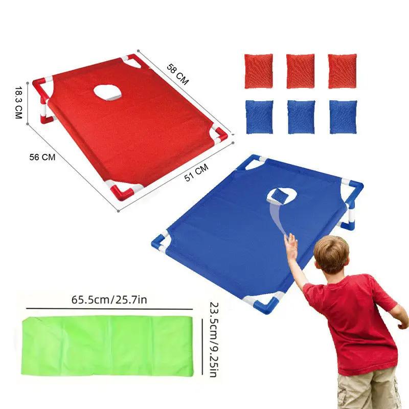 Portable Sandbag Toss Game Set Blue by salelink.co.nz