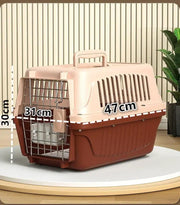 dealonline.co.nz dealonline.co.nz 48CM Dog Cat Airline Travel Cage Carrier With Bowl 48CM Dog Cat Airline Travel Cage Carrier With Bowl