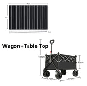 Ecotrek Foldable All-Terrain Wagon Cart 300L Heavy Duty Beach Cart XY1102 by ECOTREK