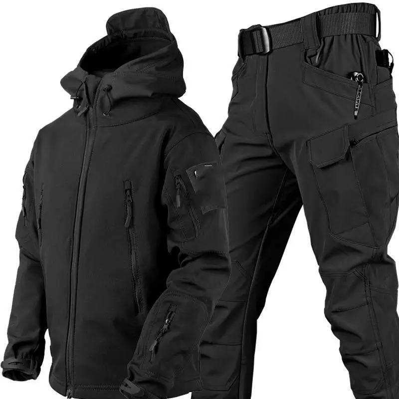 Military Tactical Soft Shell Jacket Coat Cargo Pants Suit Size M-3XL by dealonline.co.nz
