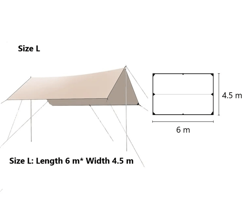 Square Sun Shade Sail – Waterproof Outdoor Canopy for Garden, Patio, and Parties GAYL5203