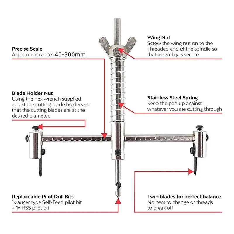 Hole Saw Kit Set by salelink.co.nz