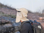 Khaki - Sun Hat Wide Brim Bucket Hats Outdoor Fishing Hiking Cap UV Protection by dealonline.co.nz
