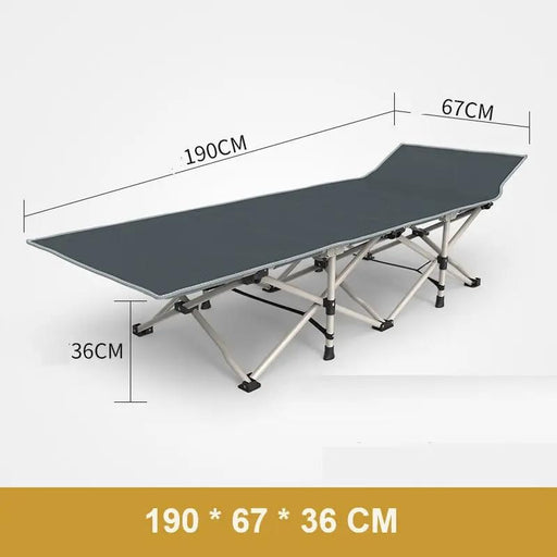 Foldable Portable Camping Stretcher / Bed 190X67X36CM by dealonline.co.nz