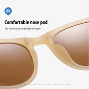Foldable HD Polarized Lens Sunglasses Anti-Blue Ray Hydrophobic by dealonline.co.nz