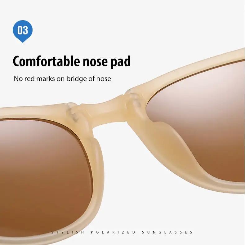 Foldable HD Polarized Lens Sunglasses Anti-Blue Ray Hydrophobic by dealonline.co.nz