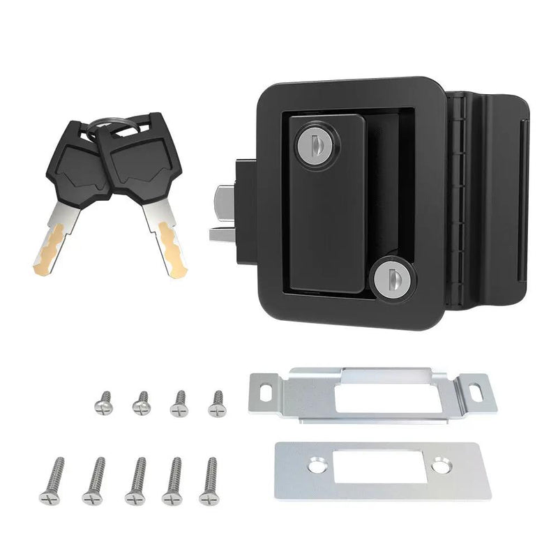 Black RV Entry Door Lock Camper Travel Trailer Latch Key by salelink.co.nz
