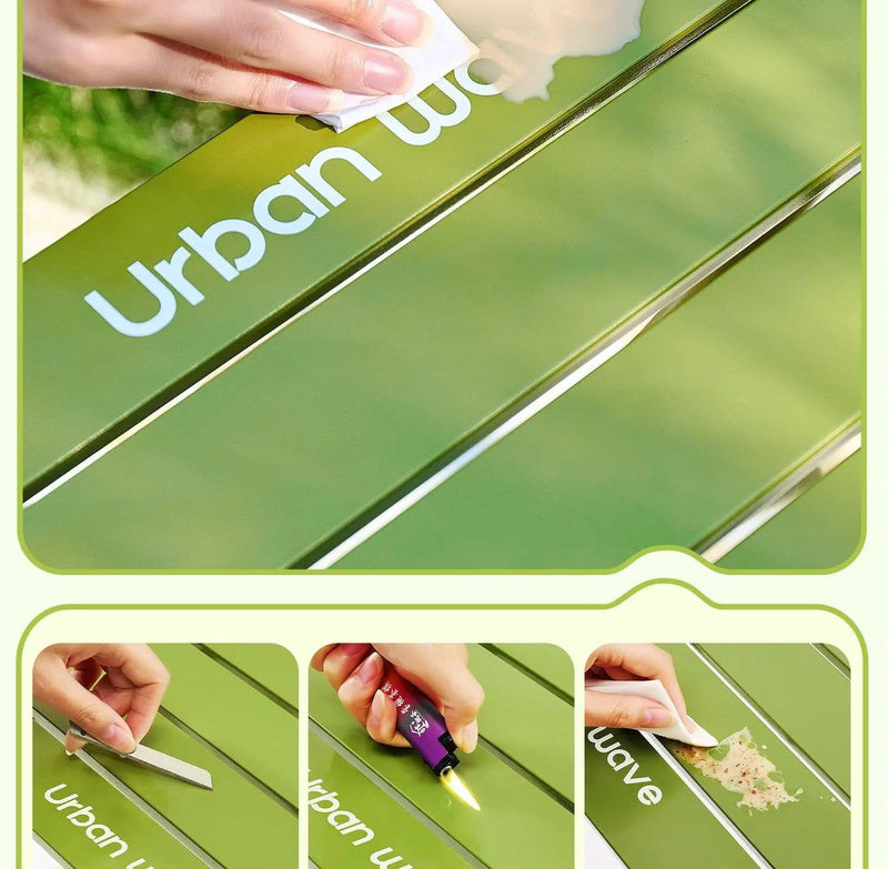 Urban Wave Premium Roll-Up Camping Table | Lightweight Carbon Steel YQ72214 by ECOTREK