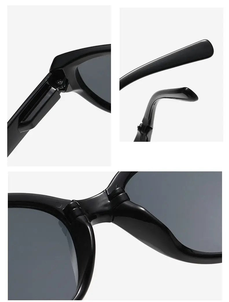 Ecotrek Women Polarised Folding Sunglasses – UV380 Retro Lightweight Shades LX18-21 by ECOTREK