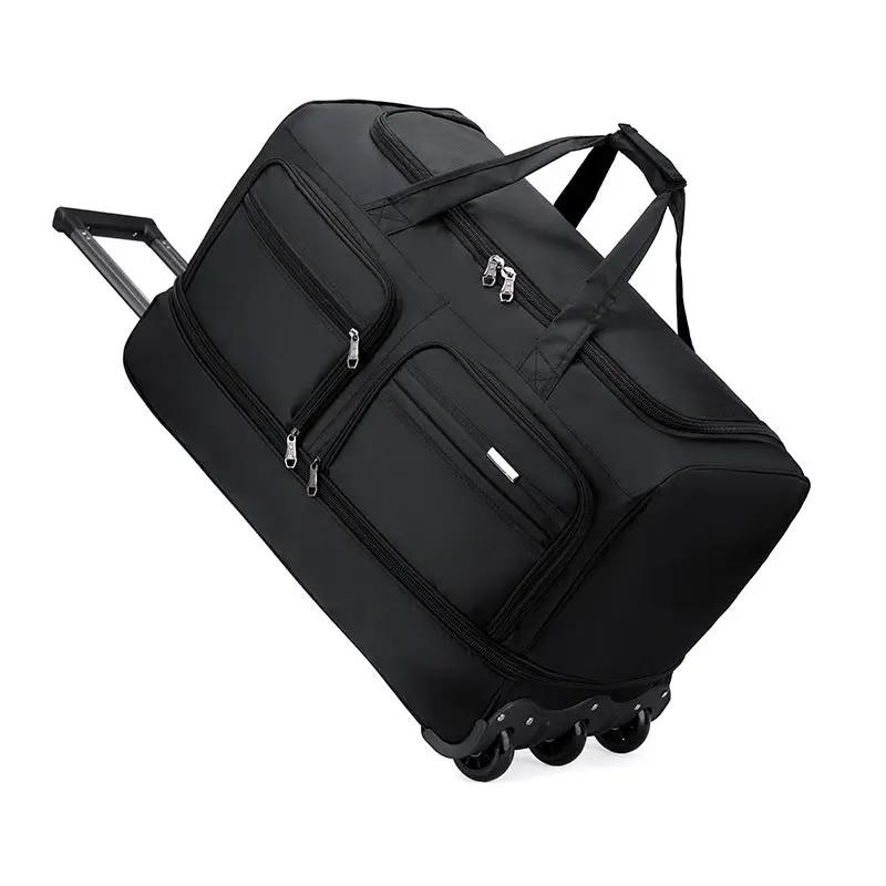 Ecotrek Rolling Duffle Bag with Wheels and Handle | Expandable Waterproof Trolley Travel Bag CP1228 by ECOTREK