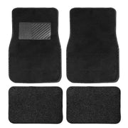 PVC Flocking Car Mats 4Pc Set 2 x Front, 2 x Back by dealonline.co.nz