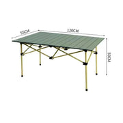 120 cm Portable Folding Camping Table – Roll-Up Outdoor Cooking & Picnic Table ZF74110 by ECOTREK