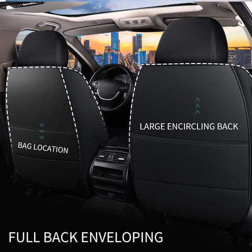 Car Seat Cover Faux Leather Cushion 5 Seater Full Set Front Rear Premium Quality by dealonline.co.nz