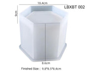 DIY Plant Pot mould, Cube and Cylinder Resin Planter moulds, Square Silicone moulds, DIY Flower Pot moulds, Pen Holder moulds by Resin Art NZ