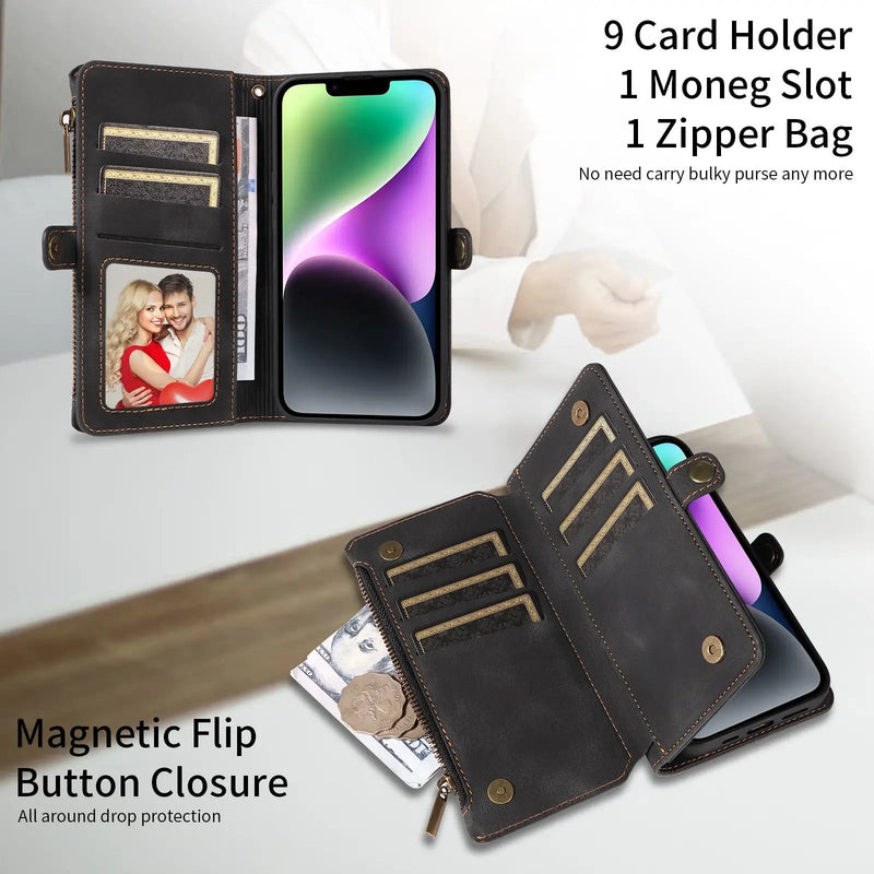 iPhone 15 Pro Max Case Wallet by salelink.co.nz