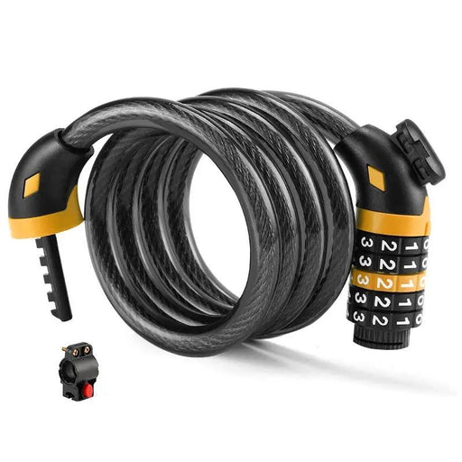 Ecotrek 5 Digit Lock Anti-Theft 120cm Cycle Cable Lock TG533815 by ECOTREK
