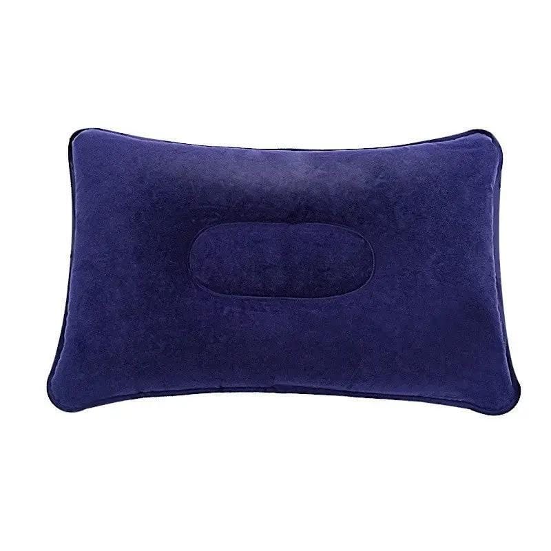 ECOTREK ECOTREK Inflatable Travel Pillow With Contoured Support And Velvet Finish ECOTREK Inflatable Travel Pillow With Velvet Finish