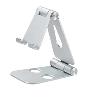Universal Folding Aluminum Tablet Mount Holder Stand For Smartphones and Tablets Sliver by salelink.co.nz