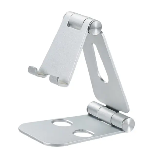 Universal Folding Aluminum Tablet Mount Holder Stand For Smartphones and Tablets Sliver by salelink.co.nz