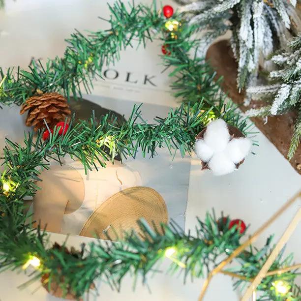 2M Christmas Wreath String Light by salelink.co.nz