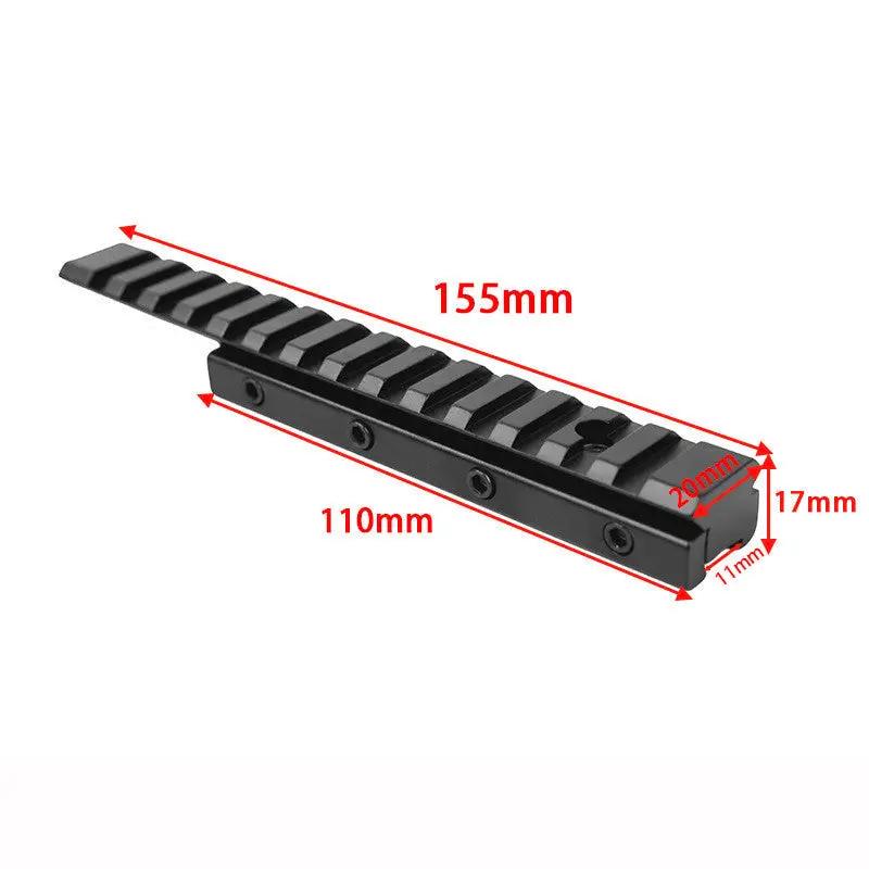 11mm to 20mm Dovetail Weaver Picatinny Rail Adapter Converter Mount Scope Base by salelink.co.nz