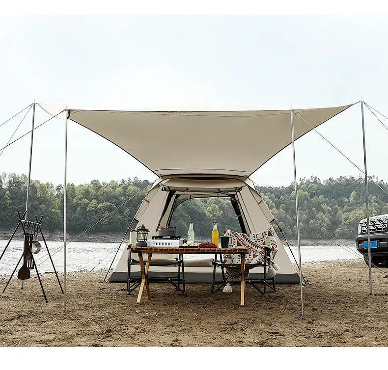 Portable Fully Automatic Waterproof Camping Tent with Canopy for All-Season DYLF97813 by ECOTREK