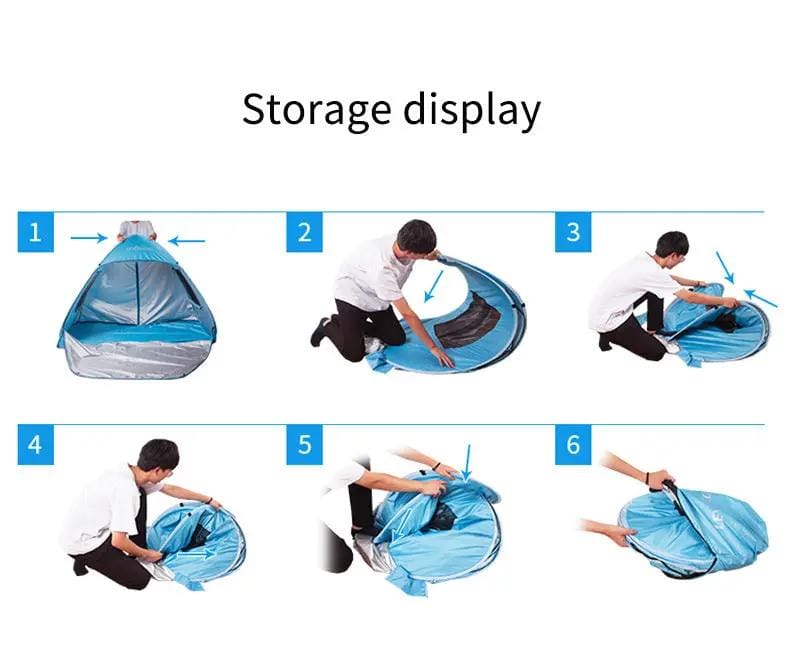 Pop-Up Beach Tent Sun Shelter – Easy Setup & Portable TTQY6011 by ECOTREK