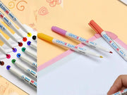 (12PCS/PACK) Whiteboard Marker Pen - Fine tip , Colourful by dealonline.co.nz
