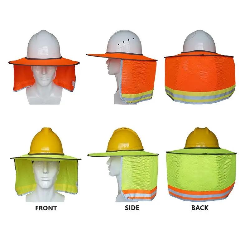 Hi Vis Hard Hat Helmet Brim Sun shield by dealonline.co.nz