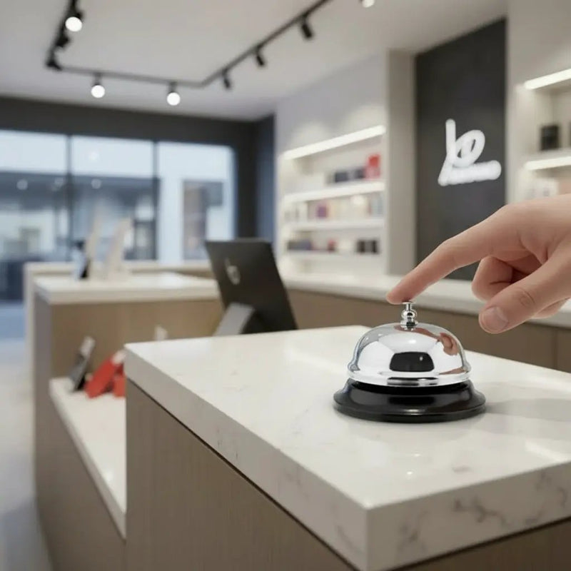 Hotel Counter Desk Shop Bell Metal Reception Restaurant Kitchen Service Call by dealonline.co.nz