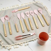 Mini Kids Silicone Cooking Utensils Set Cookware Kitchen by salelink.co.nz