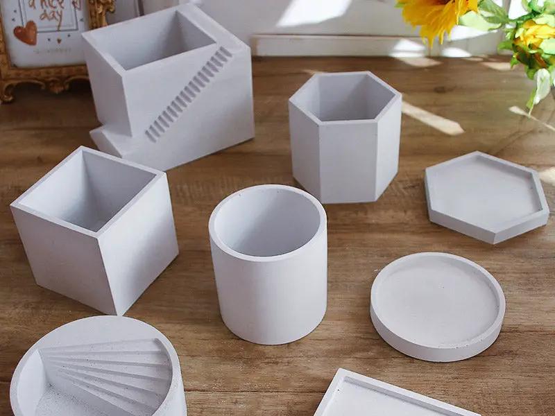 Epoxy Resin Pots Moulds for NON-TOXIC COMPOSITE RESIN Jesmonite, Aqua Resin, Bramblier and Cement by Resin Art NZ