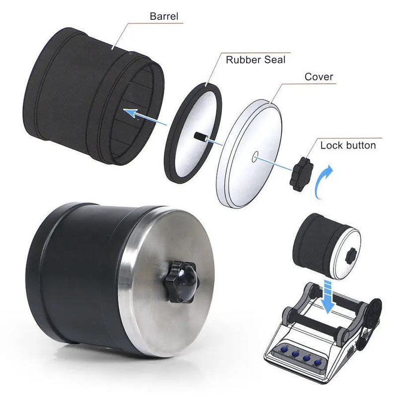 Rock Tumbler Kit Polisher by salelink.co.nz