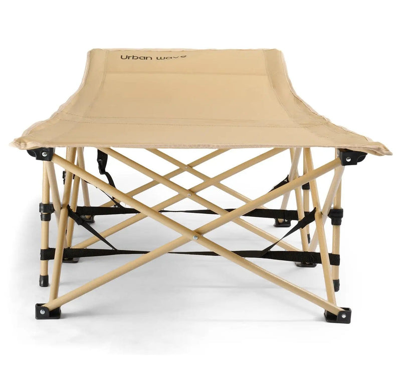 Urban Wave Heavy-Duty 10-Leg Folding Camp Stretcher with Ergonomic Headrest YQ15820 by ECOTREK